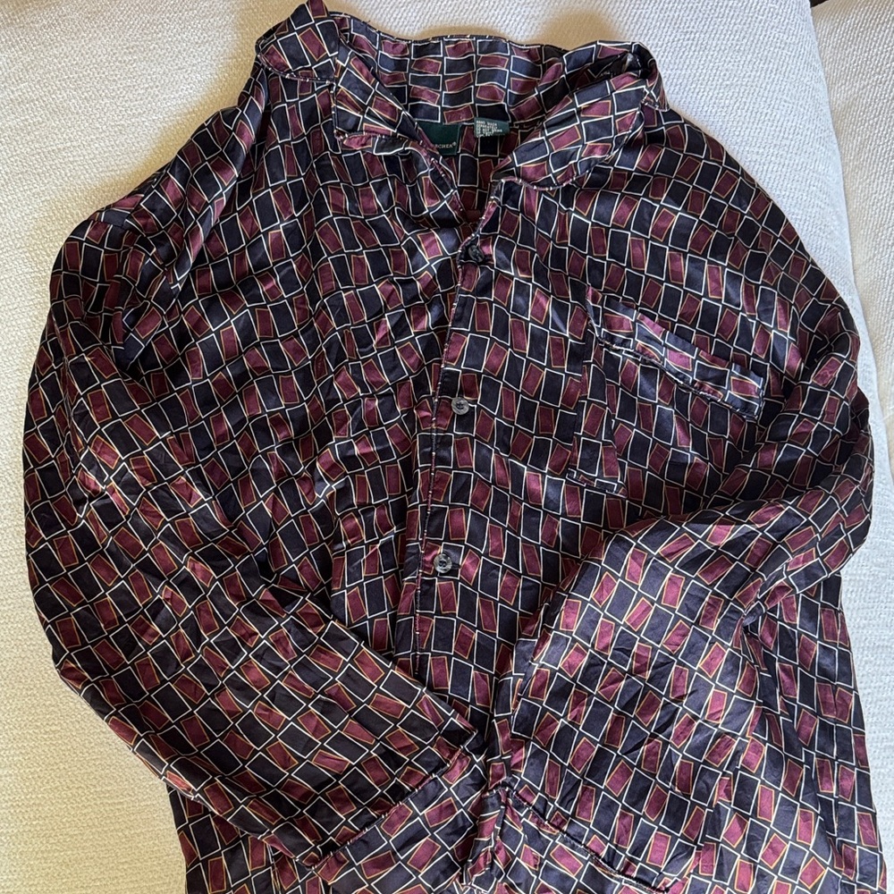 Stylish Multicolor Silk Shirt
